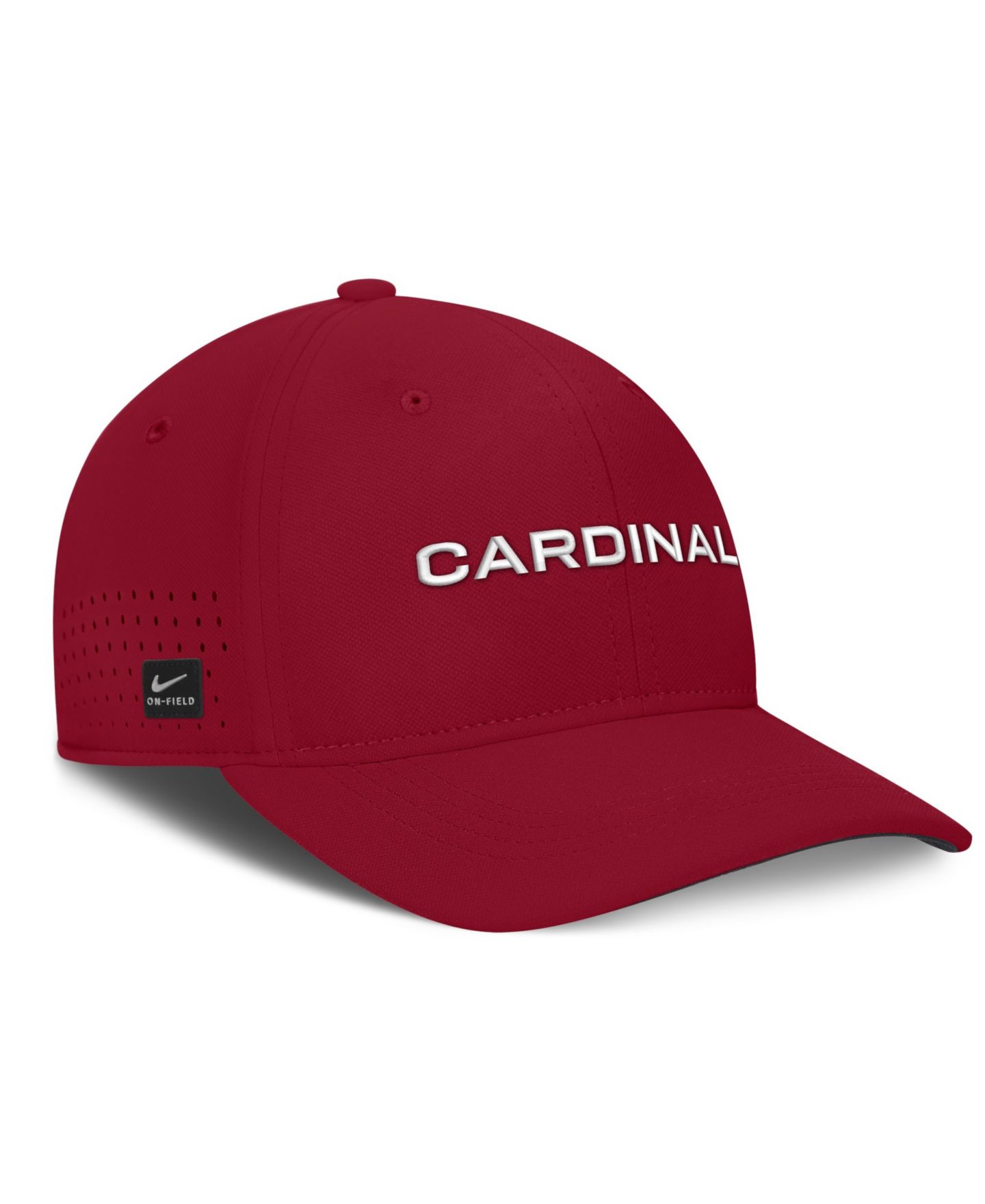 Мужской головной убор Nike Cardinal Stanford Cardinal Gameday Aerobill Swooshflex Dri-FIT Hat — фото 3