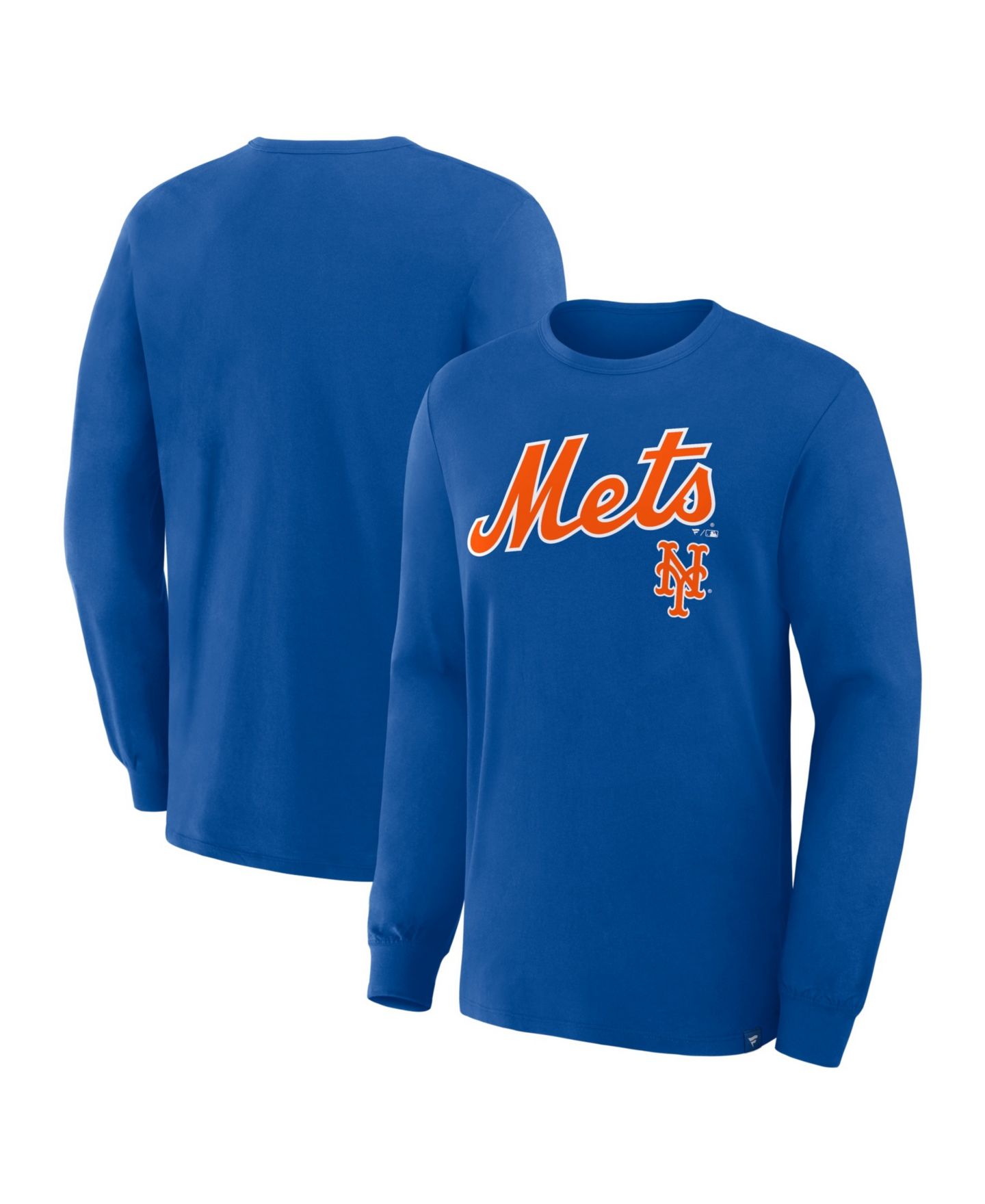 Мужская футболка Fanatics Royal New York Mets Lock-Up Legacy Long Sleeve — фото 1