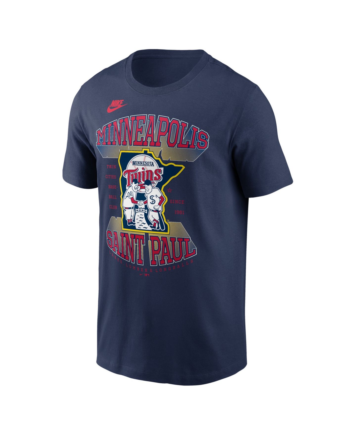 Мужская футболка Nike Navy Minnesota Twins Local — фото 2