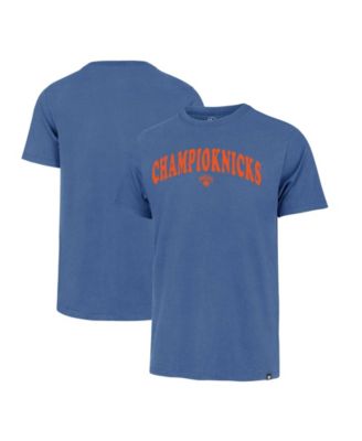 Men's Blue New York Knicks 2026 NBA Finals Champions Knicks Franklin T-Shirt
