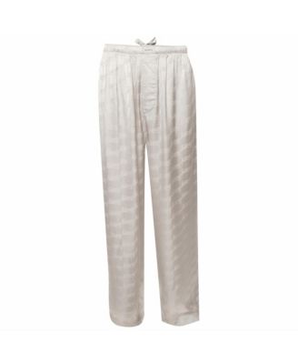 Men's Monogram Jacquard Satin Pajama Pants
