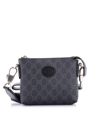 Mini Interlocking G Patch Wristlet Messenger Bag GG Coated Canvas