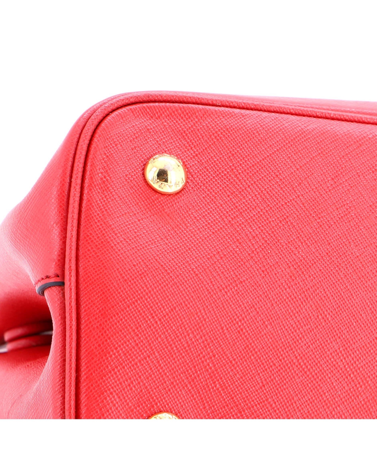 Pre-Owned Prada Mini Cuir Double Tote Saffiano Leather