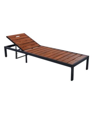 Outdoor Chaise Lounges Pool Lounge Chairs Outdoor Daybed Recliner with Adjustable Backrest for Patio, Poolside or Beach