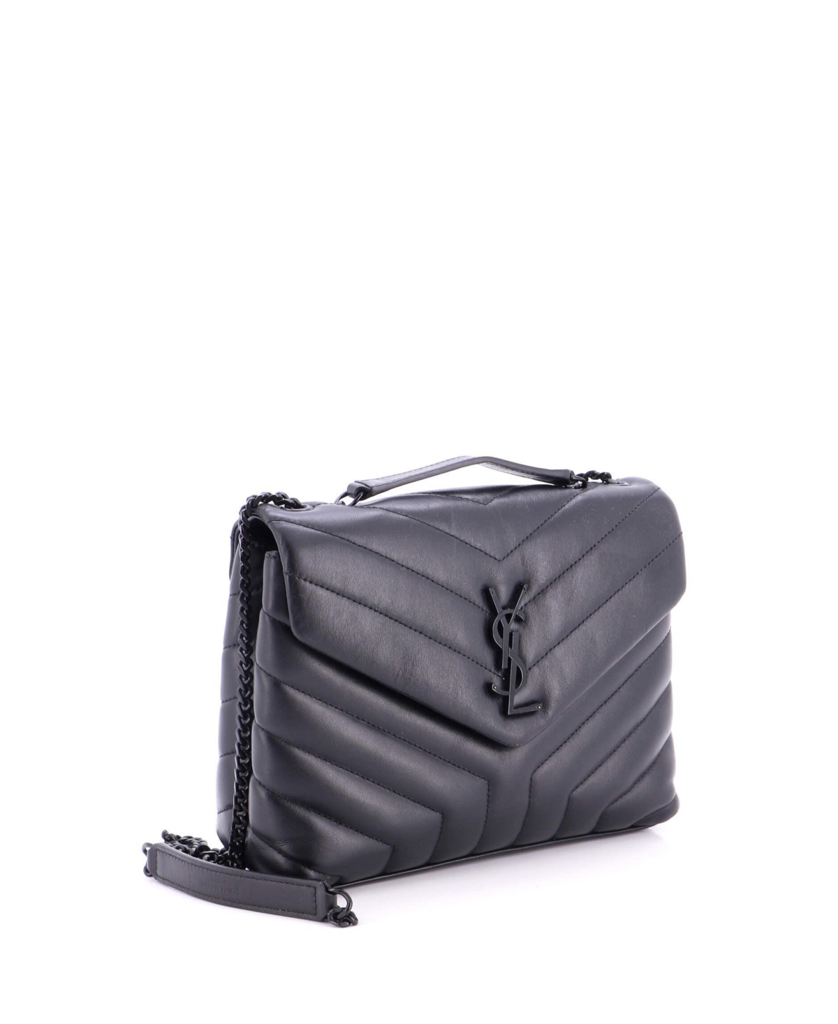 Pre-Owned Saint Laurent Small Loulou Shoulder Bag Matelasse Chevron Leather