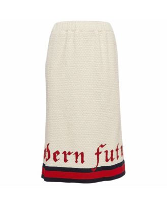 Women's Tweed Modern Future Embroidered Pencil Skirt