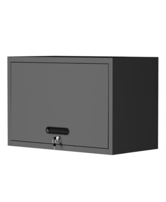 Wall Cabinet Garage Storage Adjustable Shelves Locking Door Steel Organizer