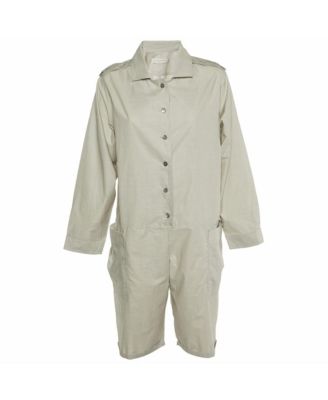 Women's Striped Cotton Playsuit