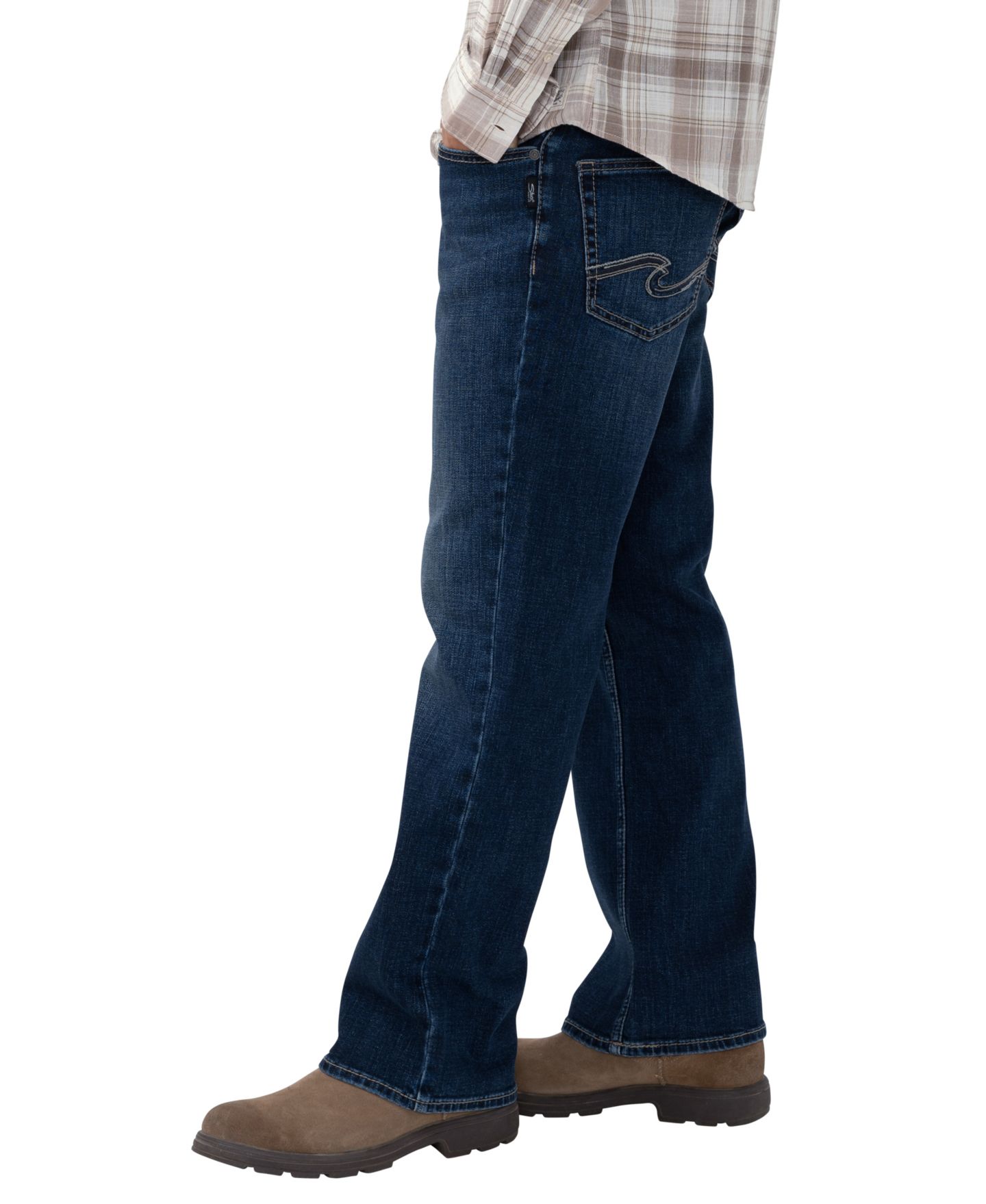 Мужские джинсы Silver Jeans Co. Gordie Straight-Leg, цвет: Craft — фото 4