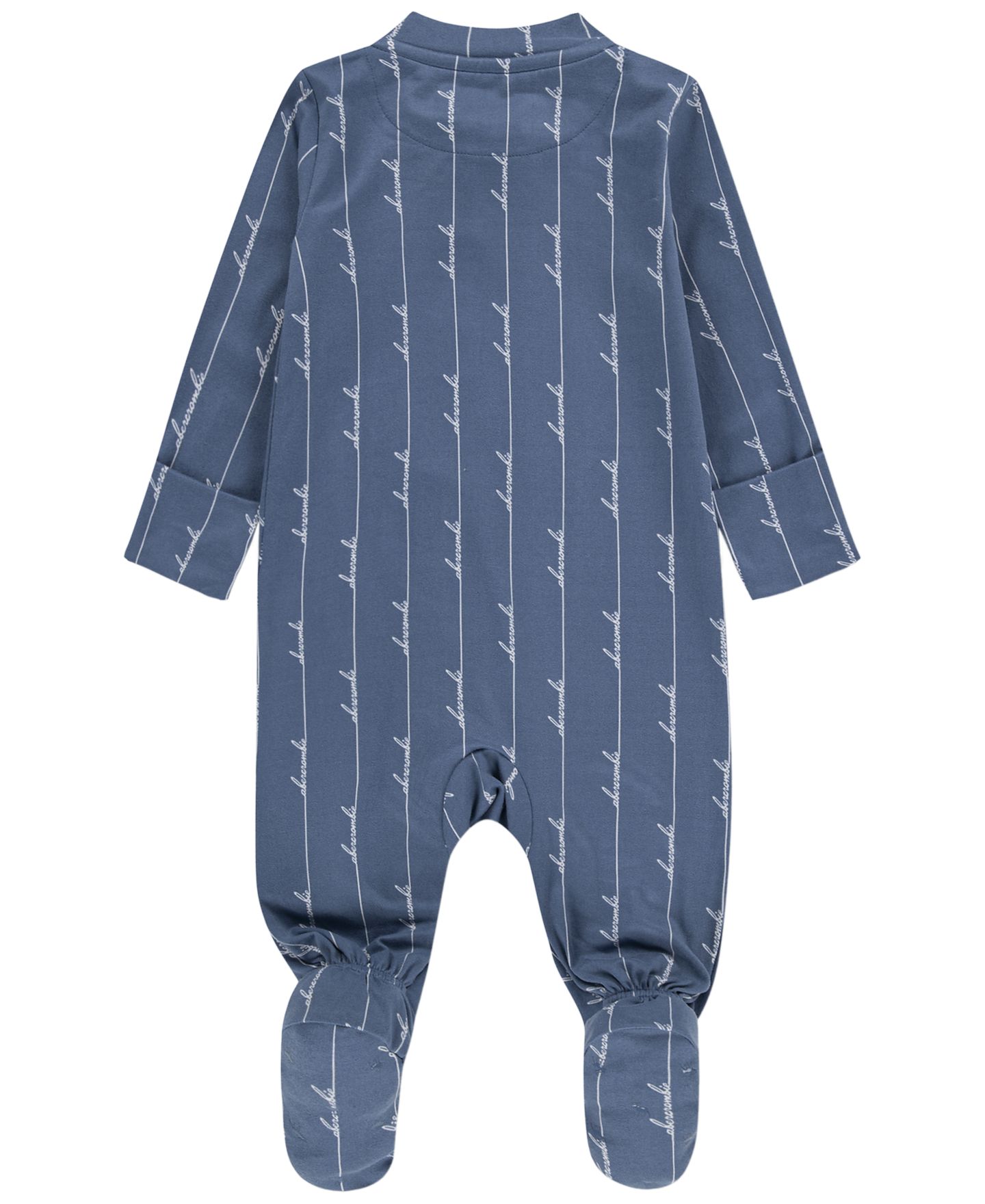 Детские джерси abercrombie kids из трикотажа с начёсом и закрытыми ножками для малыша, цвет: Синий, вариант 1 — фото 2
