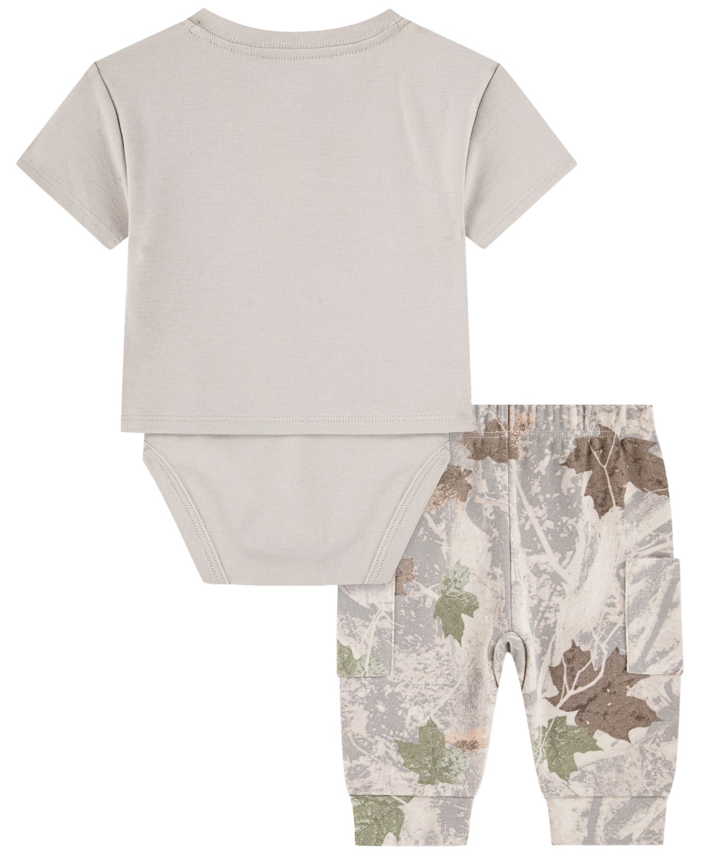 Комплект для мальчика abercrombie kids: боди с коротким рукавом и брюки карго, 2 предмета, цвет: Камуфляжный — фото 2