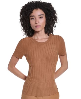Women's Crewneck Short-Sleeve Sweater