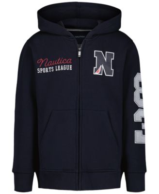 Boys' 8-20 Long-Sleeve Texture Number Hoodie