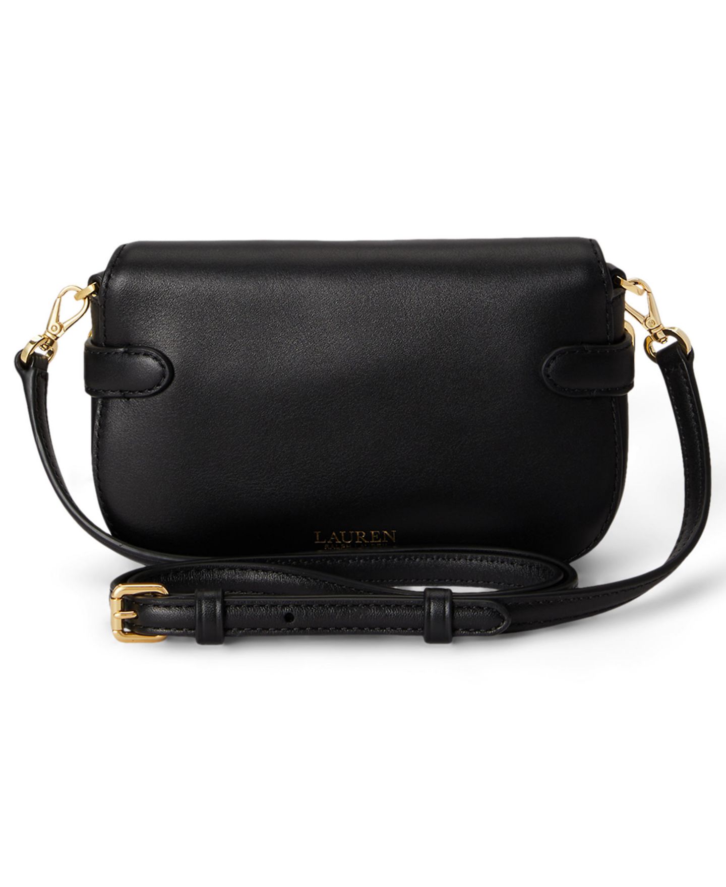 Женская сумка Lauren Ralph Lauren Leather Blaike Mini Leather Crossbody, цвет: Чёрный — фото 2