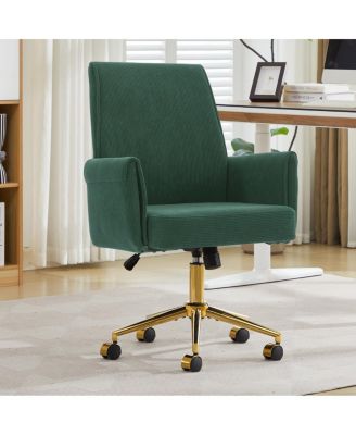 Ergonomic Mid-Back Striped Fabric Office Chair