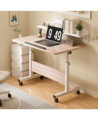 Adjustable Standing Desk on Wheels, 31.5"x15.7" Foldable Laptop Table with Locking Casters