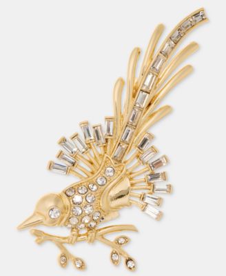 Crystal Bird Pin 