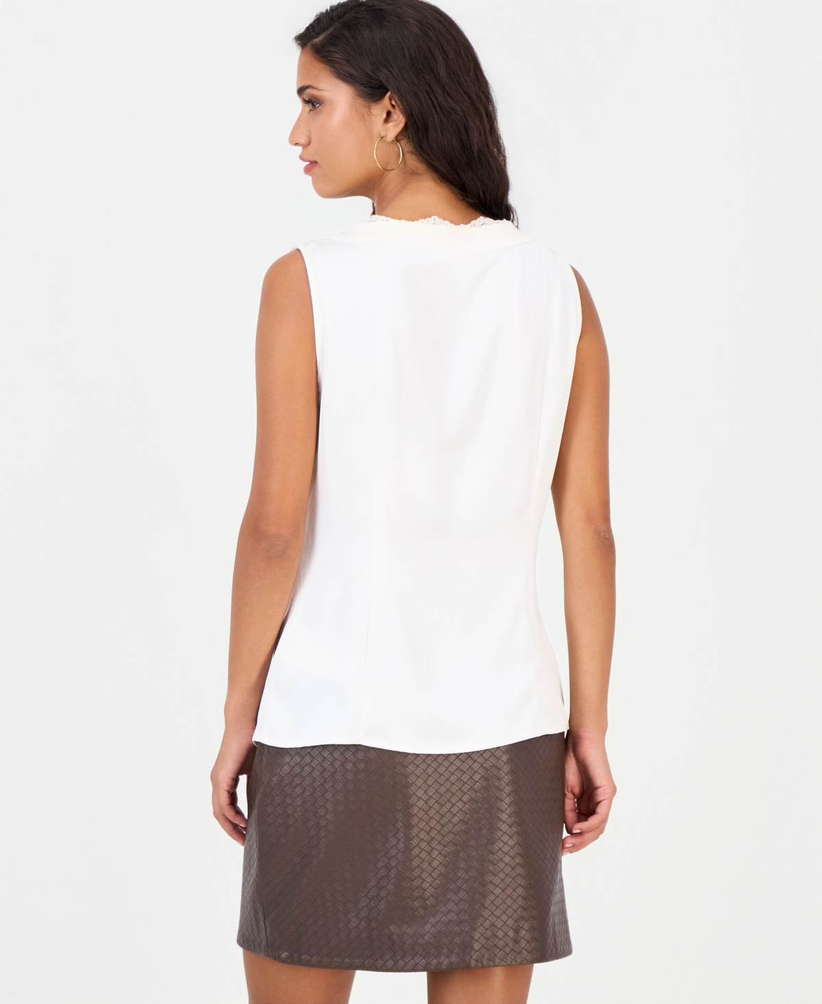 Guess Women's Michela Sleeveless Lace V-Neck Corset Top