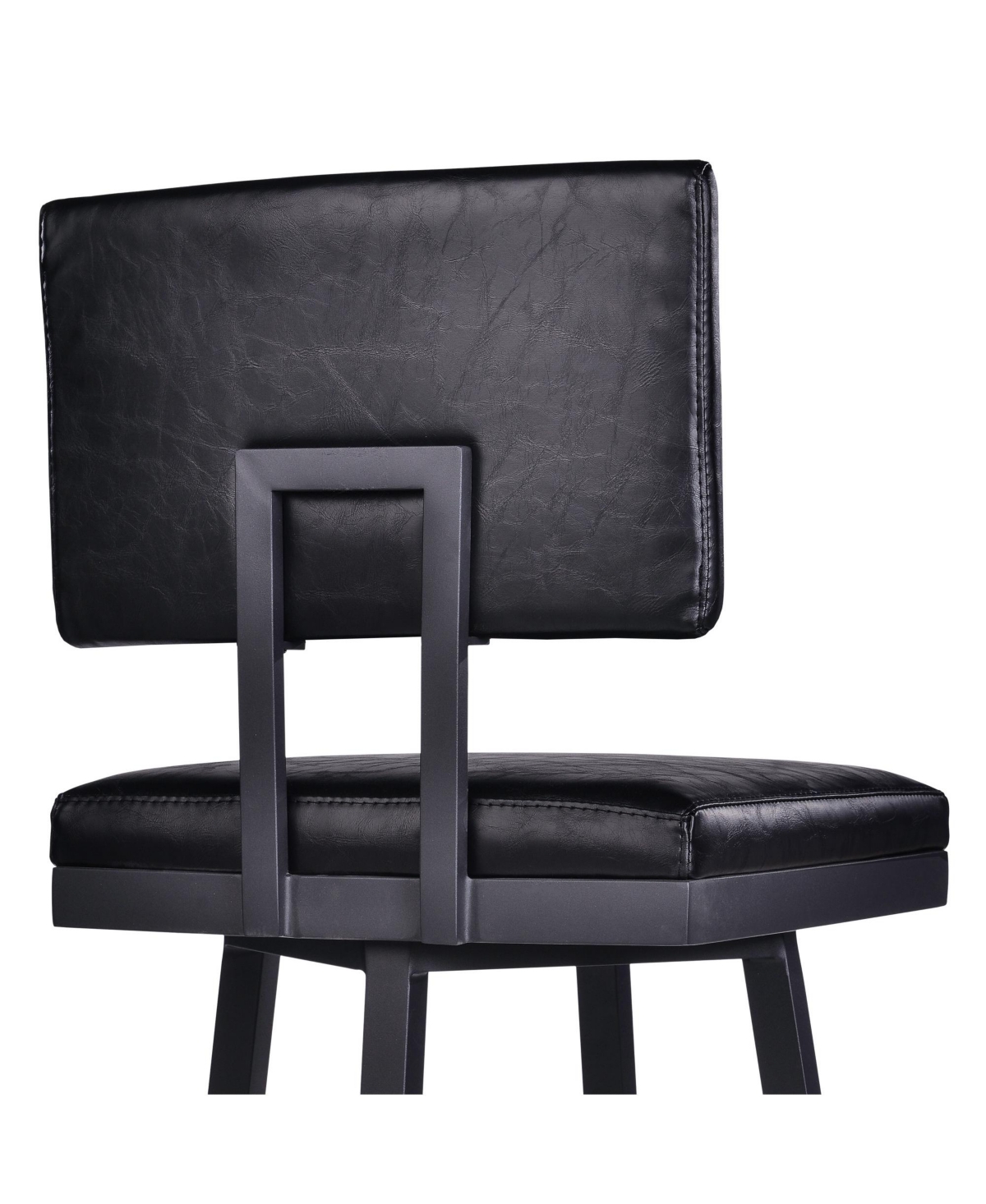 HomeRoots 26" Iron Swivel Counter Height Bar Chair