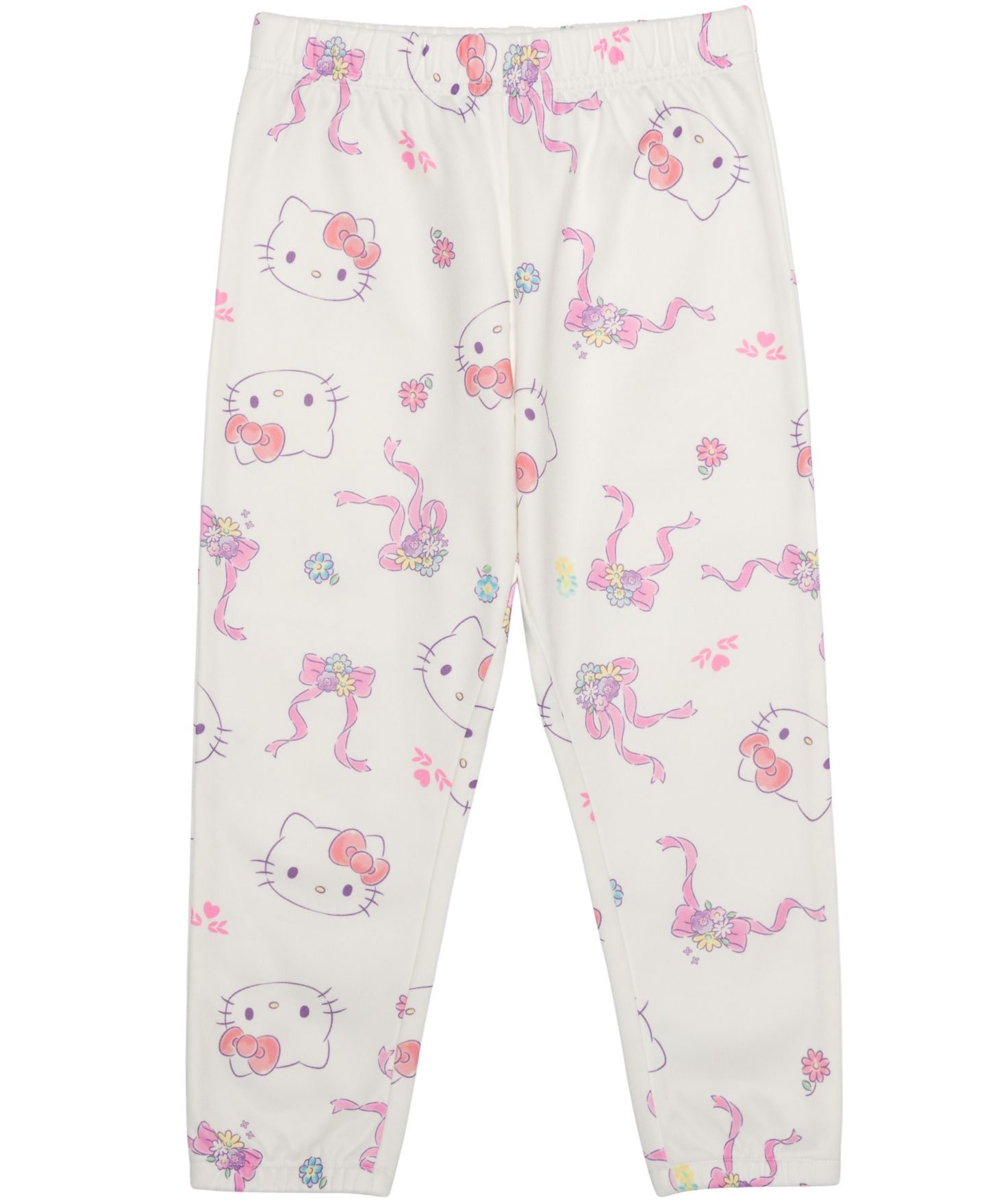 Детский комплект Epic Threads: флисовый свитшот и джоггеры с Hello Kitty, 12M-5T, цвет: Белый — фото 5