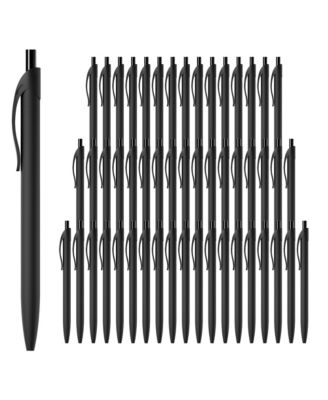 50 Pack Bulk Retractable Ballpoint Pens Soft Touch Smooth Writing Medium Point Cost Effective Wholesale