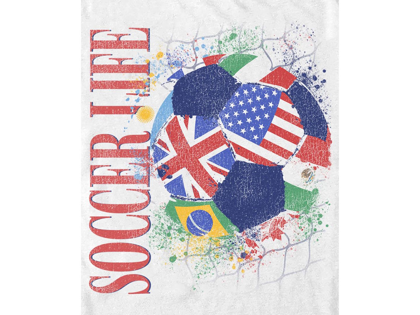 Мужская футболка Fifth Sun Soccer Is Life Graphic, цвет: Белый — фото 3