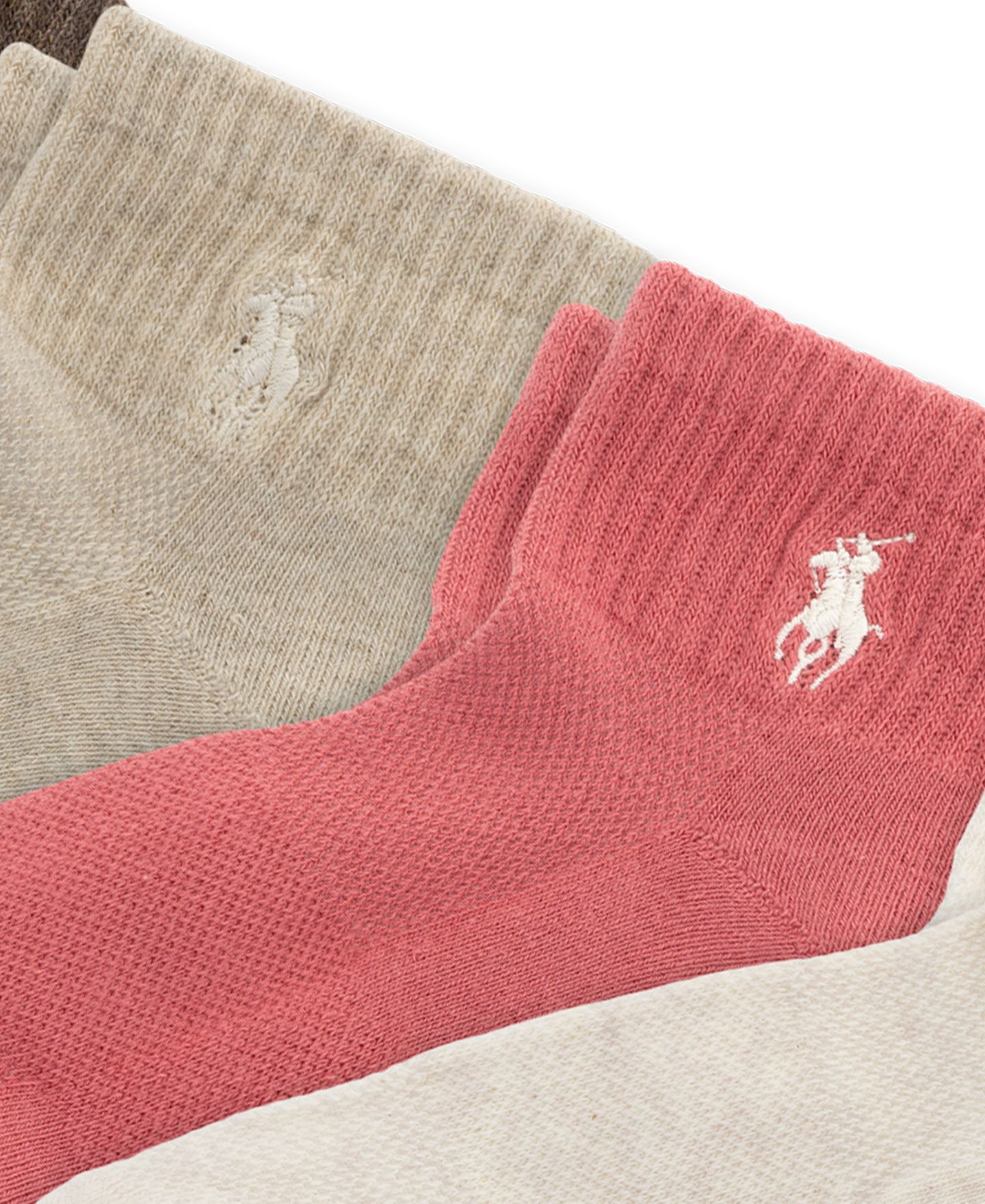 Носки Sport, укороченные, 6 шт. — Polo Ralph Lauren, цвет: Светлый пастельный розовый — фото 2