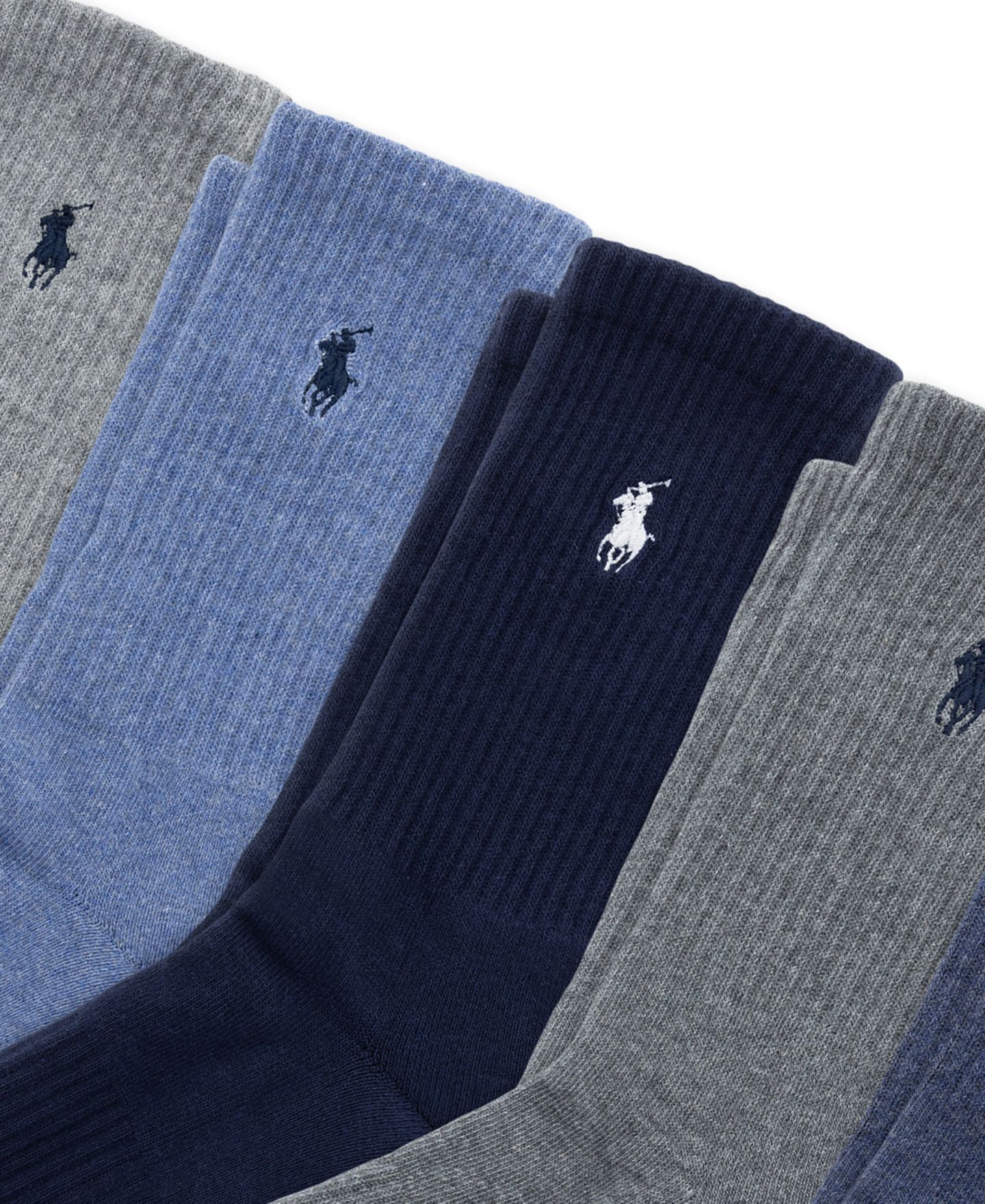 Носки для детей, средней высоты, 6 шт. — Polo Ralph Lauren, цвет: Тёмный синий — фото 3