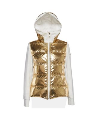 Women's Synthetic and Jersey Quilted Down Hoodie Jacket