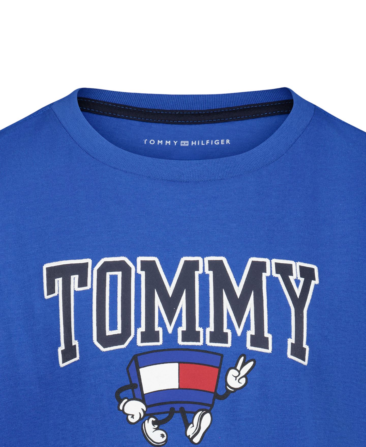 Футболка Tommy Hilfiger Graphic Mascot Short-Sleeve T-Shirt для мальчиков, цвет: Синий — фото 4