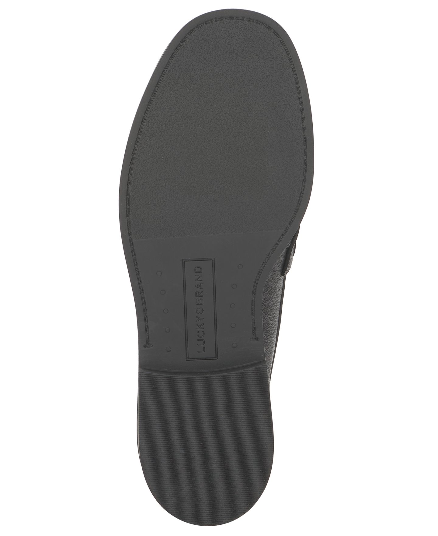 Женские туфли Lucky Brand Shyloe Round Toe Slip-On, цвет: Чёрный кожаный — фото 5