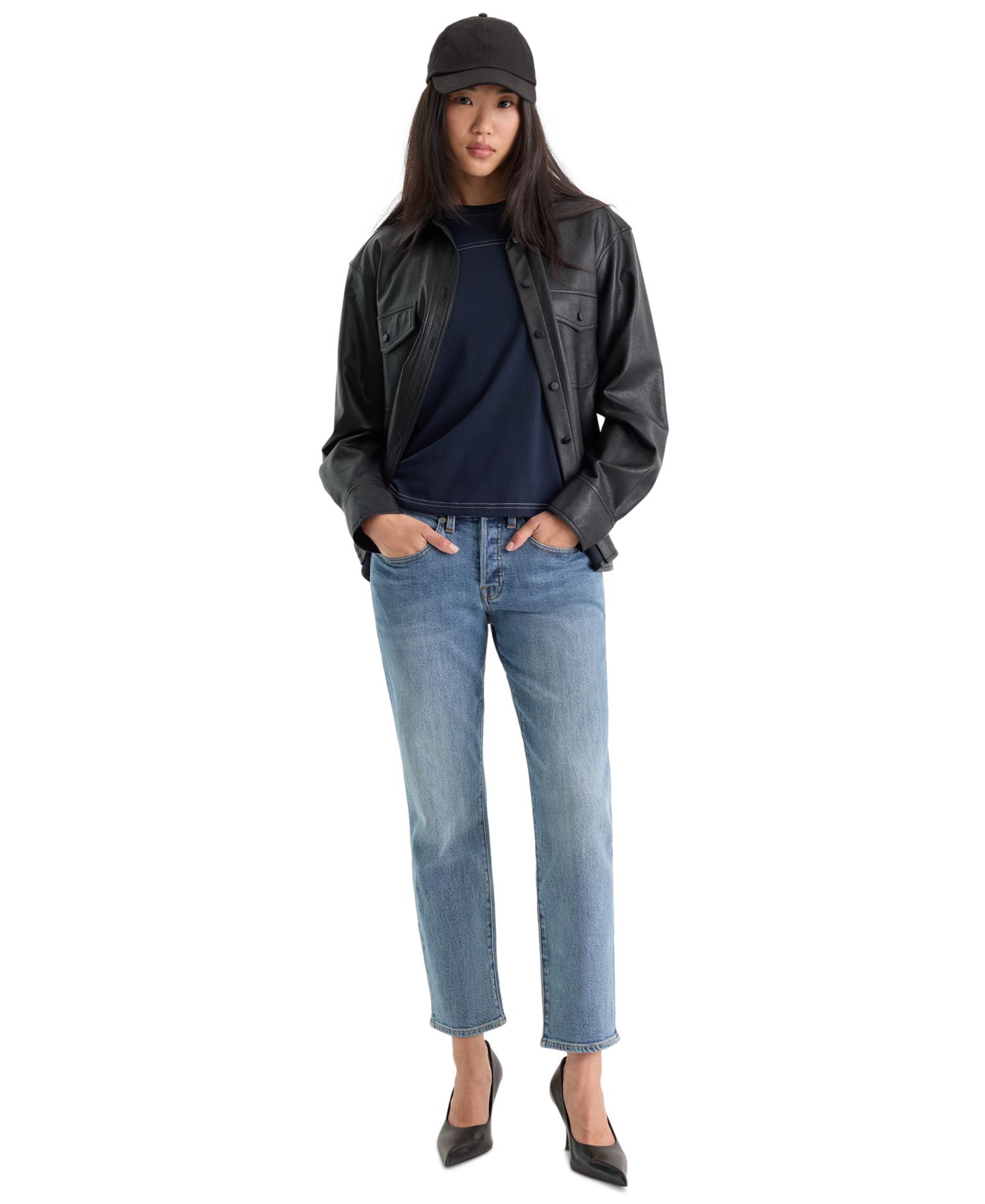 Женские джинсы Good American Vintage Mid-Rise Straight-Leg Ankle, цвет: Savor — фото 2