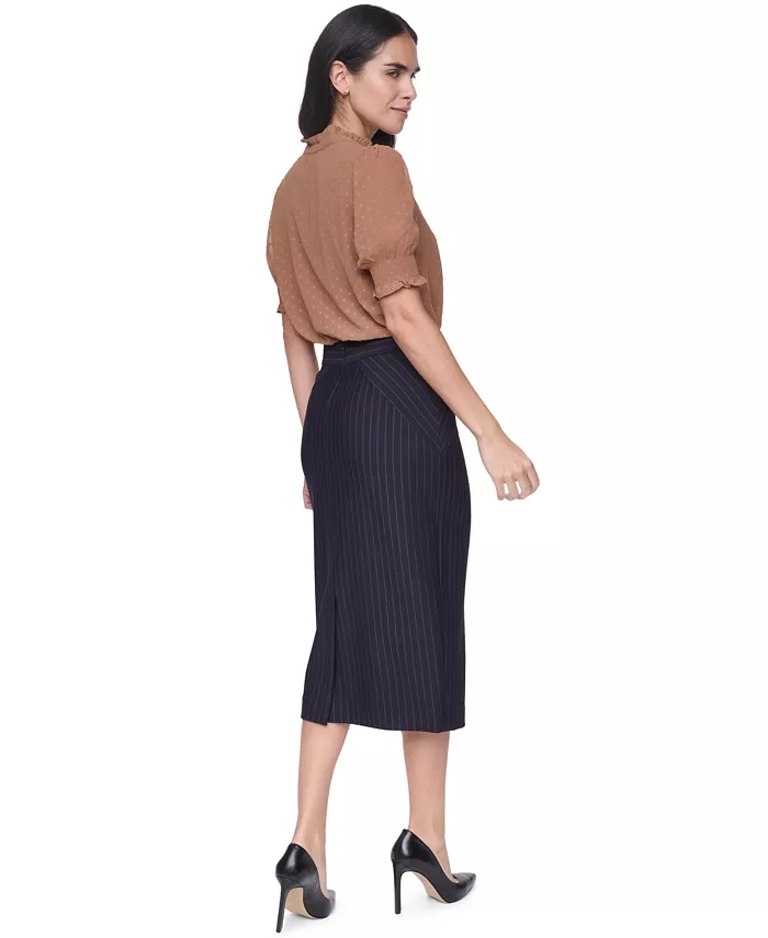 Women's Clip Dot Mock Neck Popover Top - thumbnail 7