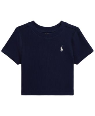 Girls' 2T-6X Ribbed Crewneck Boxy T-Shirt