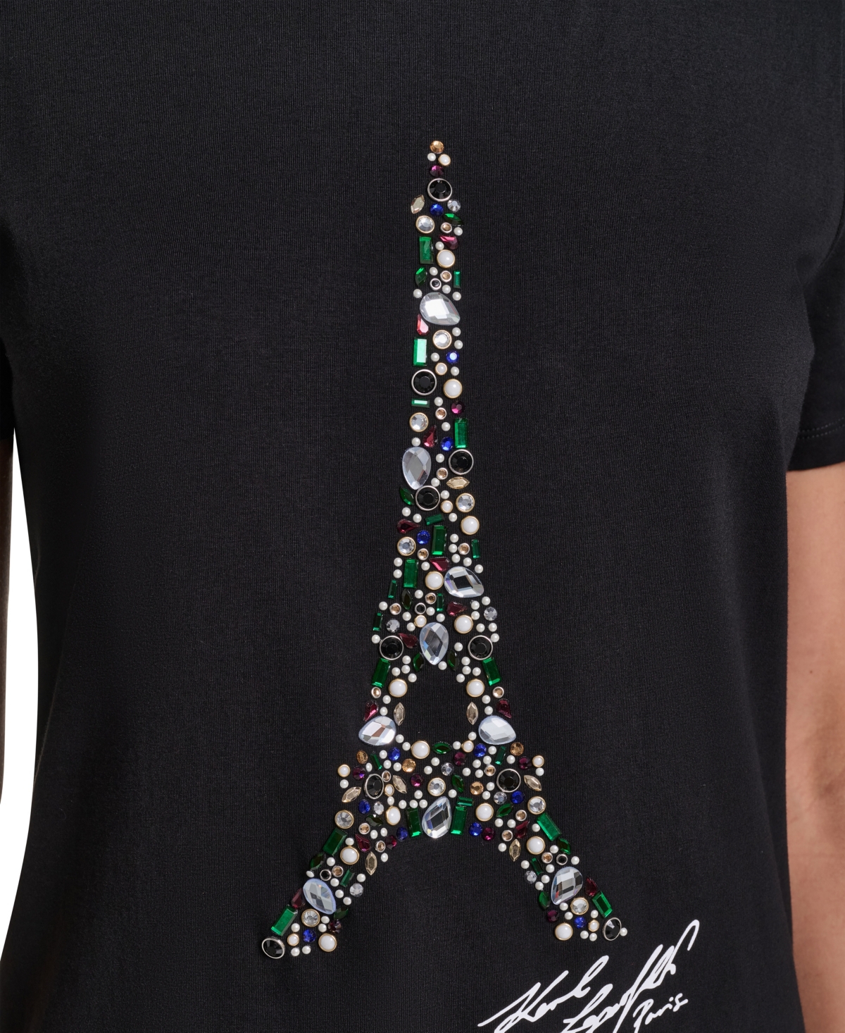 Karl Lagerfeld Paris Women's Eiffel Graphic T-Shirt