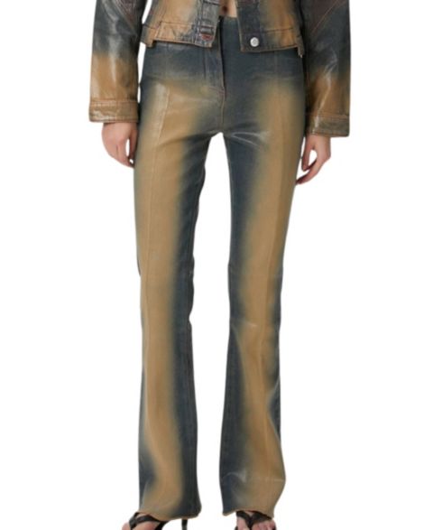 Женские брюки PCFG Cotton Coated Flare, цвет: Синий