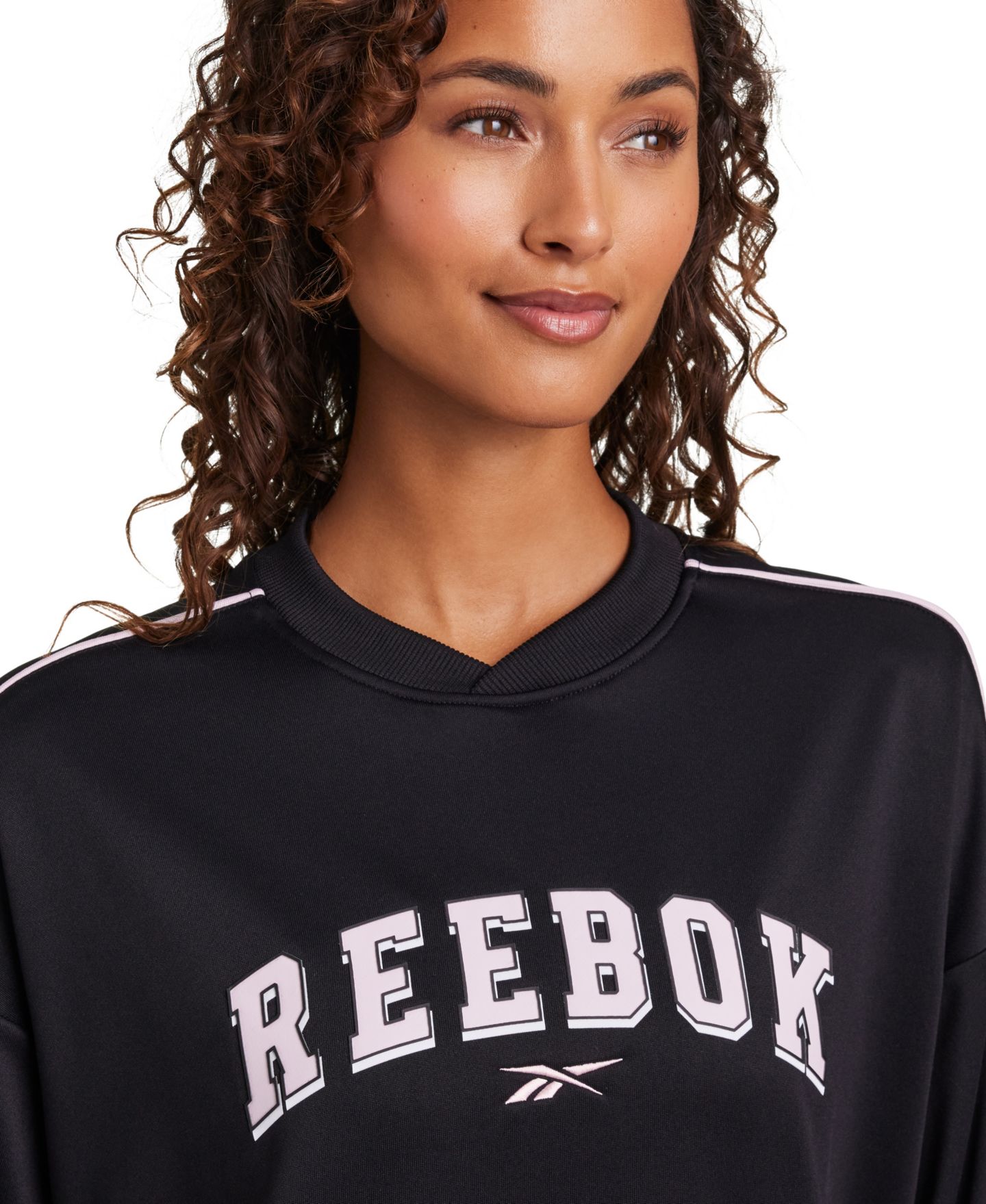 Женский свитшот Reebok Hardcore Heritage V-Neck, цвет: Чёрный — фото 6