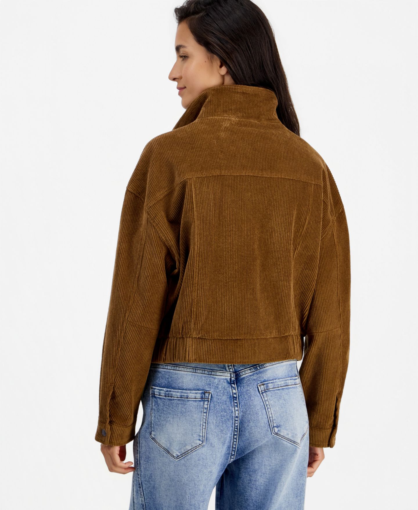 Женская куртка And Now This Short-Corduroy-Stand-Collar Bomber, цвет: Nutmeg — фото 4