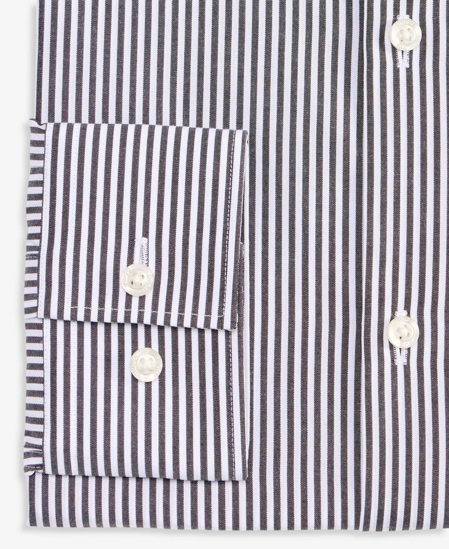 Мужская рубашка Hugo Boss HUGO by Valerio Modern-Fit Patterned Dress Shirt, цвет: Чёрный — фото 6
