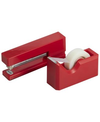 Desk Stapler and Tape Dispenser Set Sturdy Office Supplies