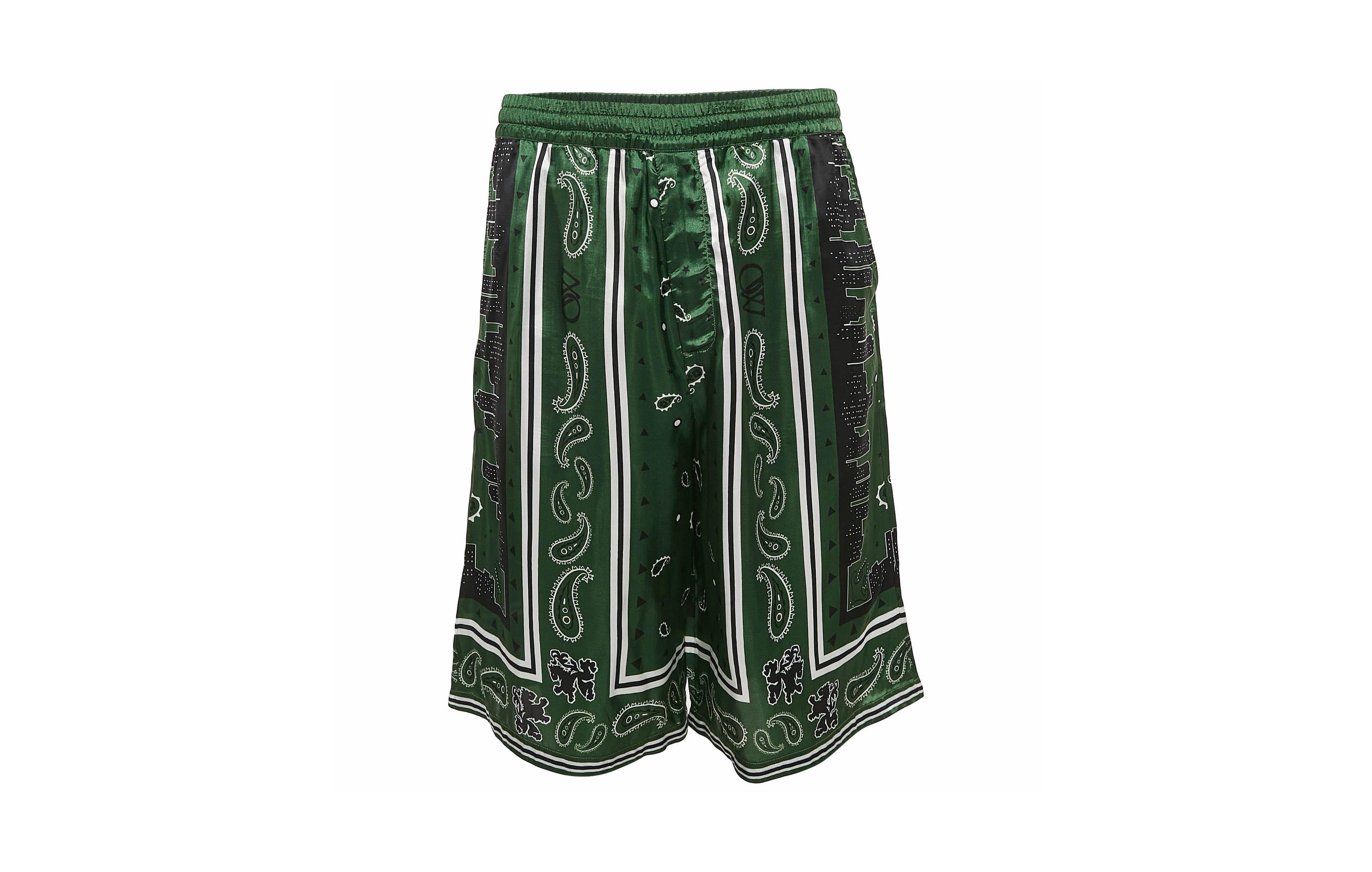 Pre-Owned Off-White Men's Bandana Print Satin Bermuda Shorts