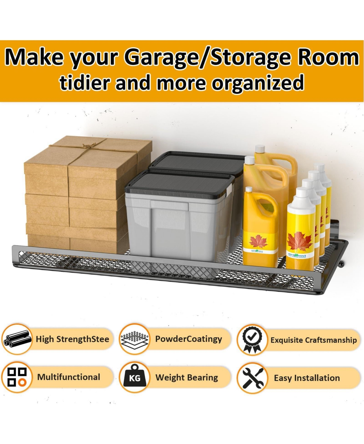 Xdovet Shelving Wall Mounted Storage Organizer Rack