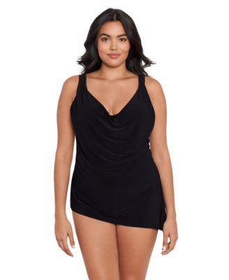Plus Size Solids Winnie V-Neck Tankini Top