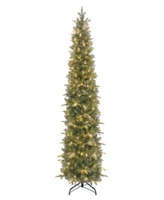 90" Pre-Lit Artificial Yardley Spruce Pencil Tree