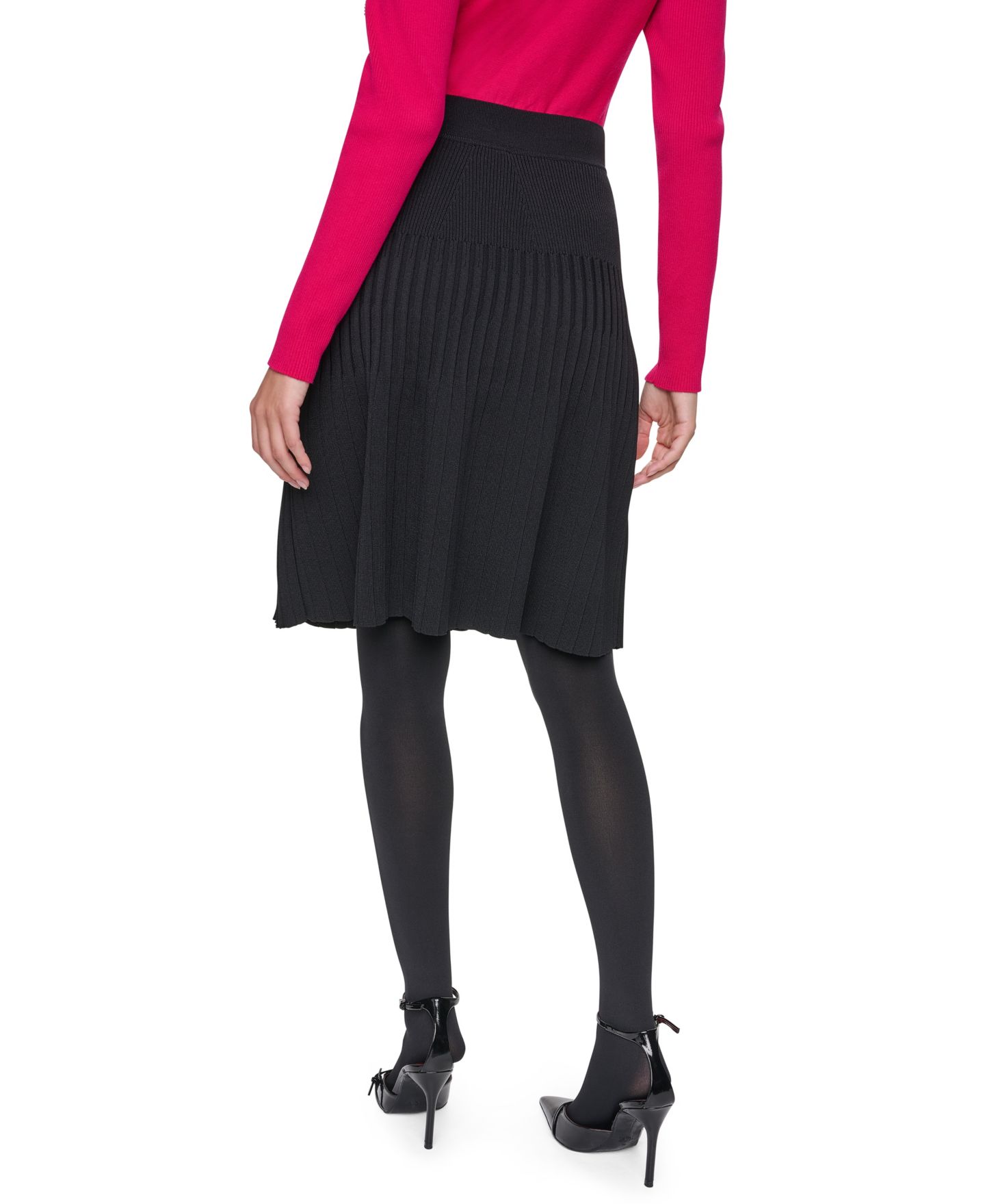 Женская юбка Sonia Rykiel Pull-On Pleated, цвет: Чёрный — фото 3