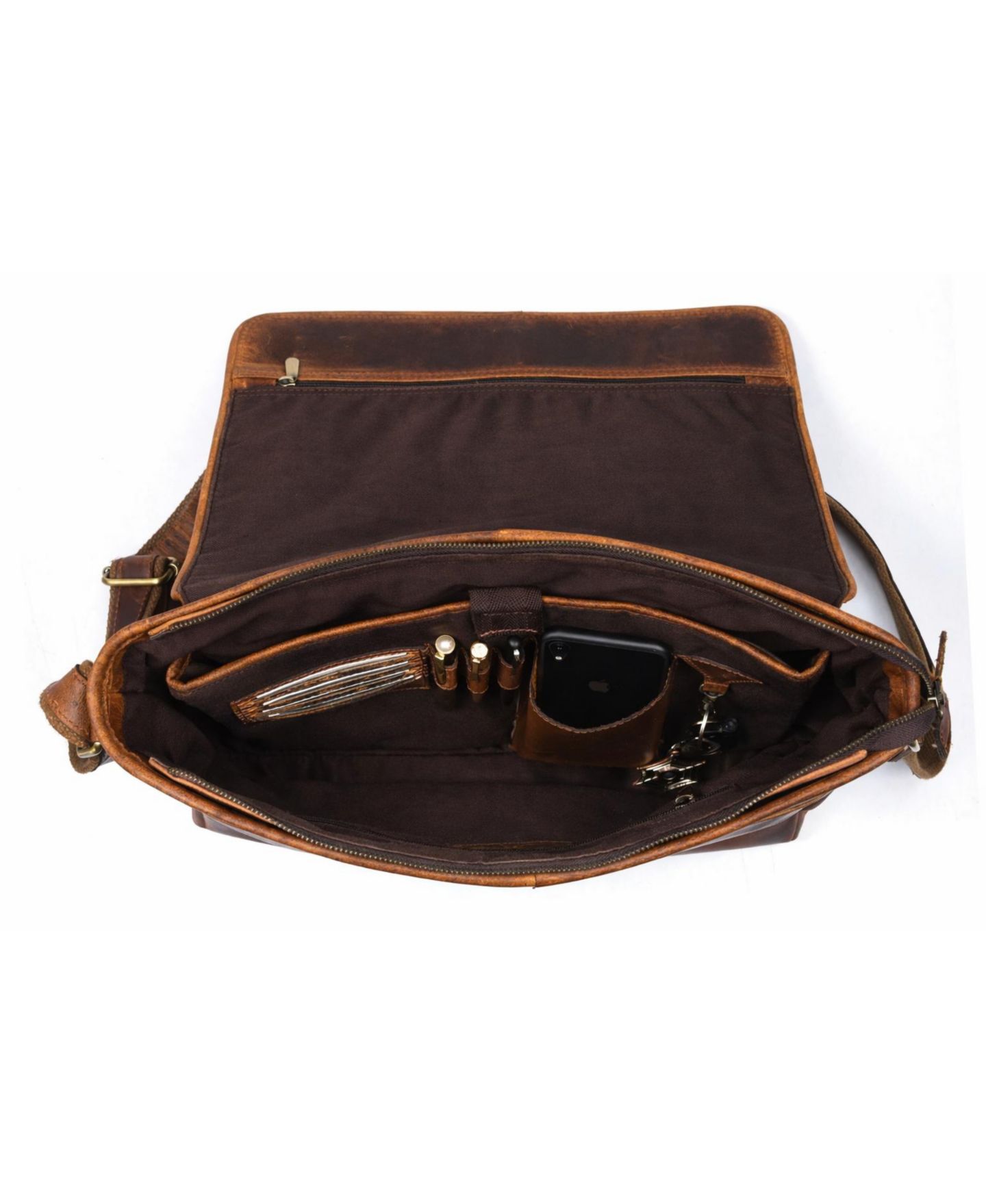 Сумка Aaron Leather Goods Leather Messenger — фото 4