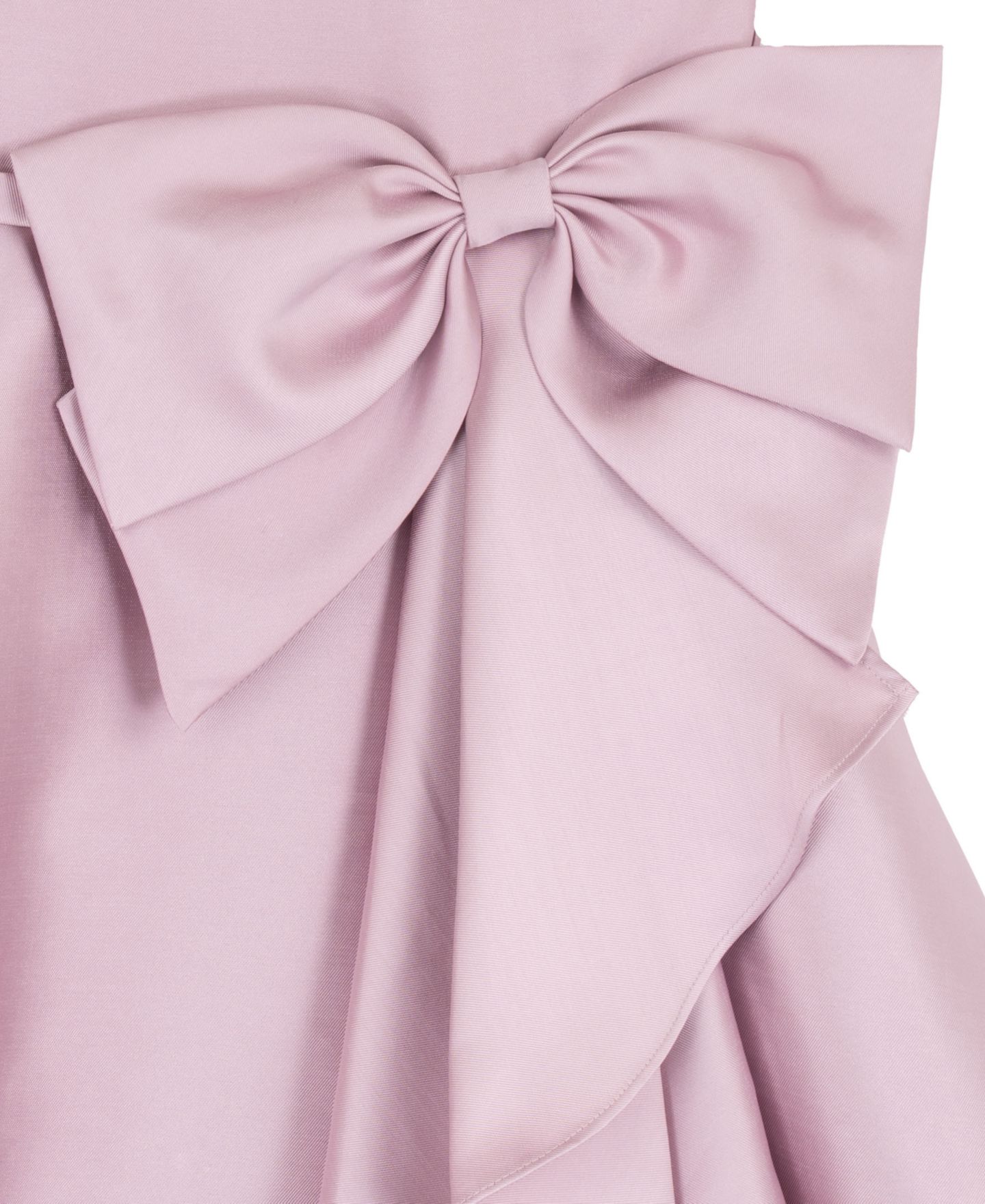 Платье Rare Editions Solid Mikado Cascade Dress для девочек, цвет: Розовато-лиловый — фото 4