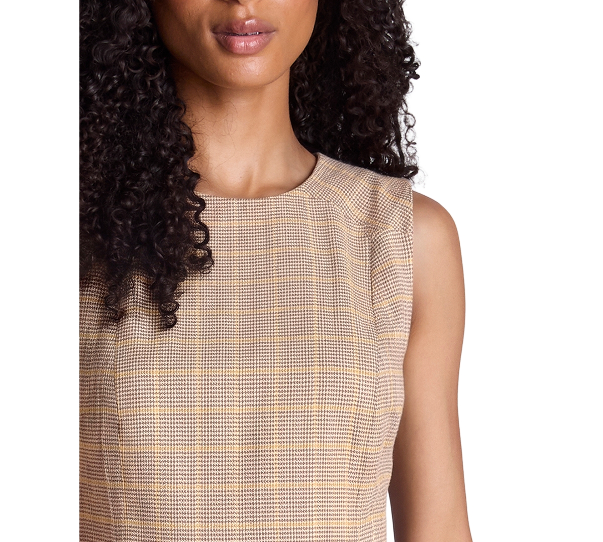 Kenneth Cole Women's Crewneck Double Belted Mini Dress