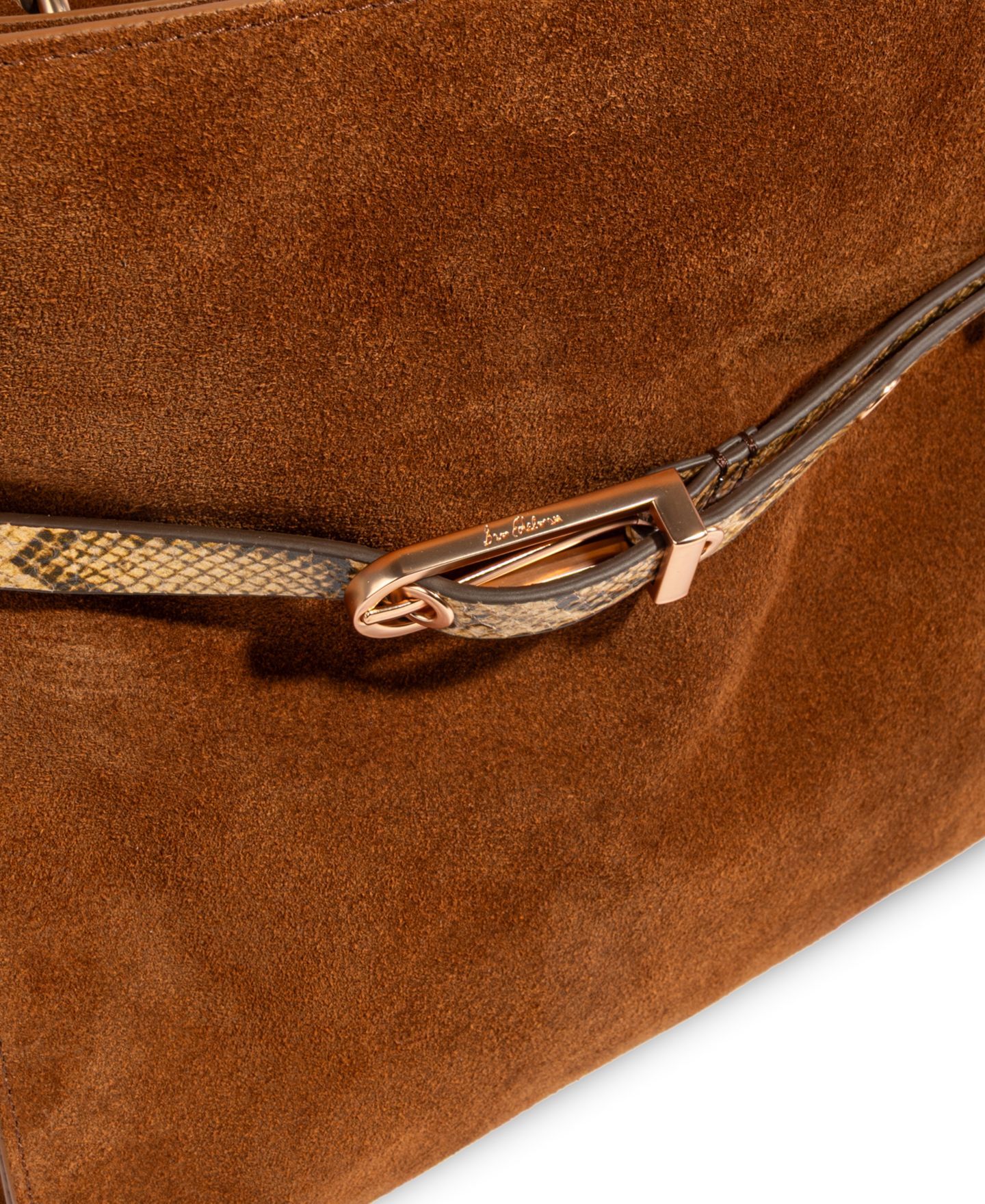 Женская сумка Sam Edelman Florence Large Satchel Handbag, цвет: Рыжевато-коричневый — фото 9