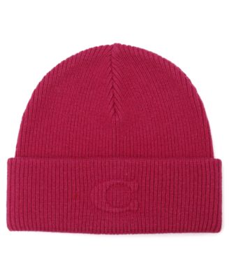 Women's Embossed C-Knit Beanie